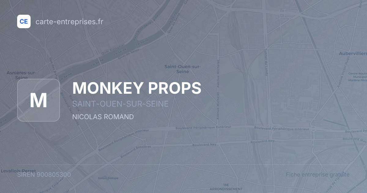 MONKEY PROPS — 900805300 — fiche entreprise