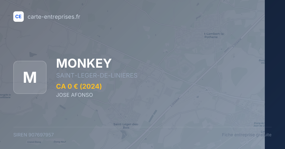 MONKEY — 907697957 — fiche entreprise