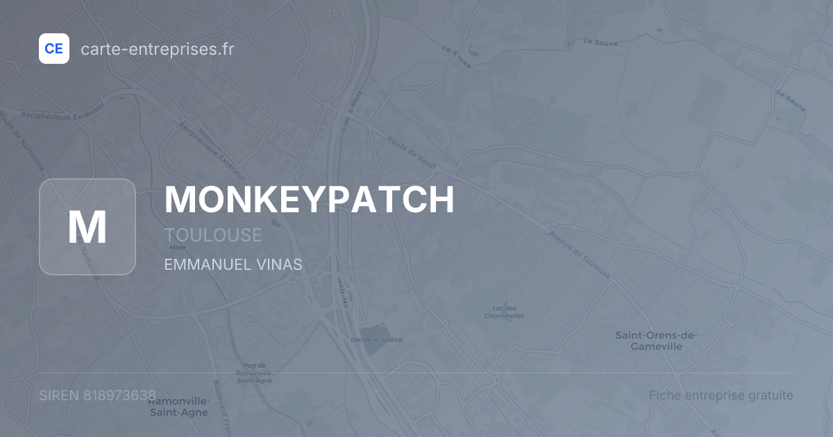 MONKEYPATCH — 818973638 — fiche entreprise