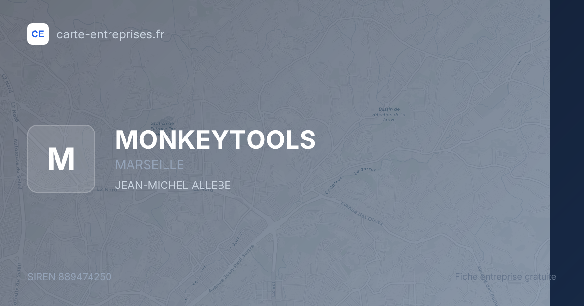 MONKEYTOOLS — 889474250 — fiche entreprise