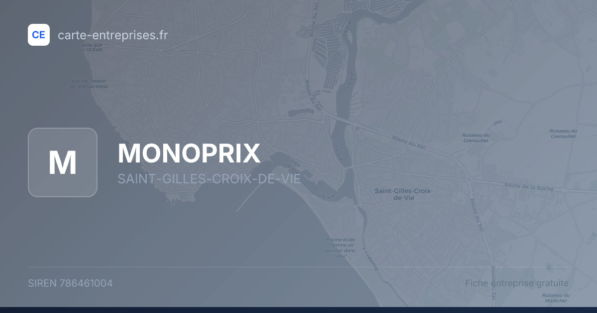 MONOPRIX — 786461004 — fiche entreprise