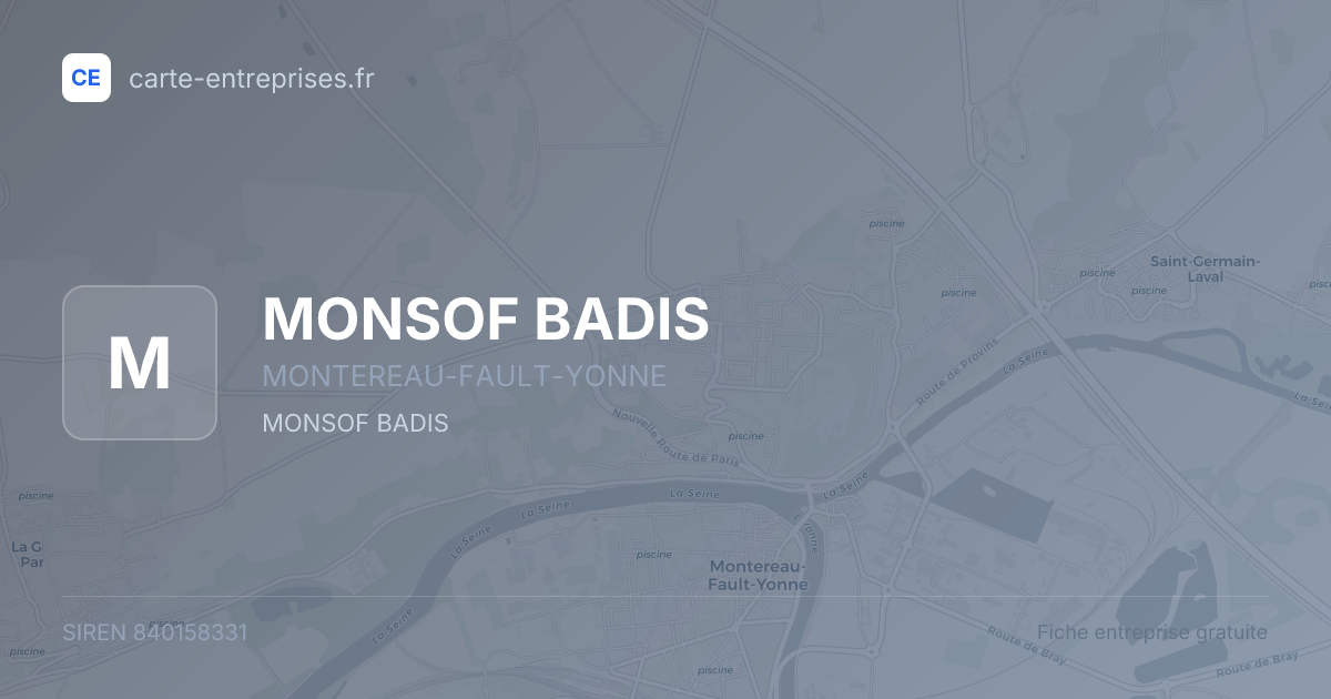 MONSOF BADIS — 840158331 — fiche entreprise