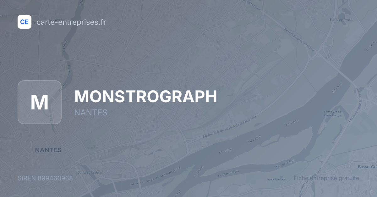 MONSTROGRAPH — 899460968 — fiche entreprise