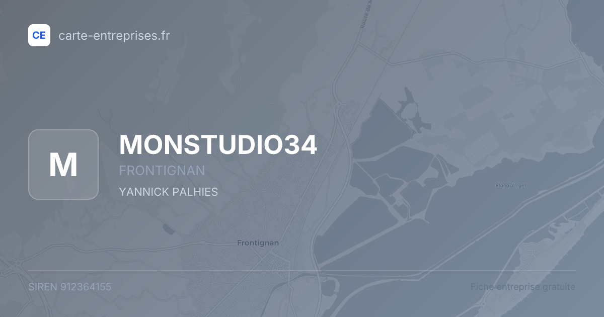 MONSTUDIO34 — 912364155 — fiche entreprise