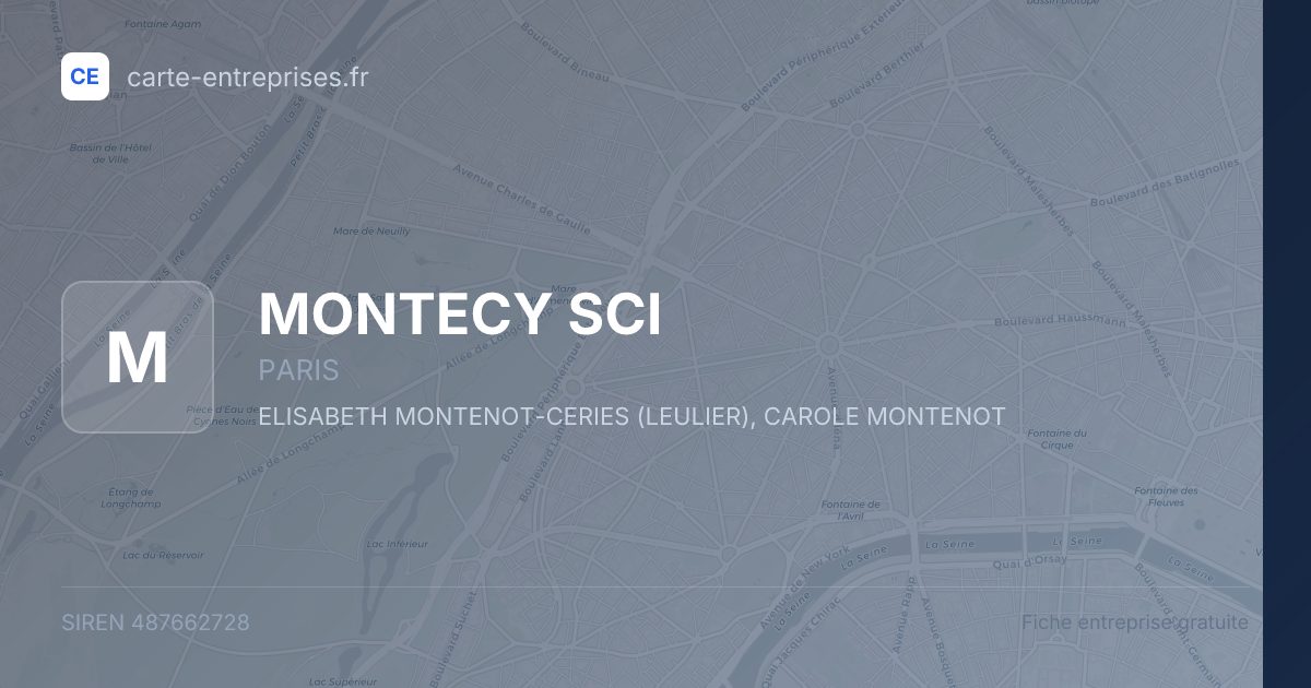MONTECY SCI — 487662728 — fiche entreprise