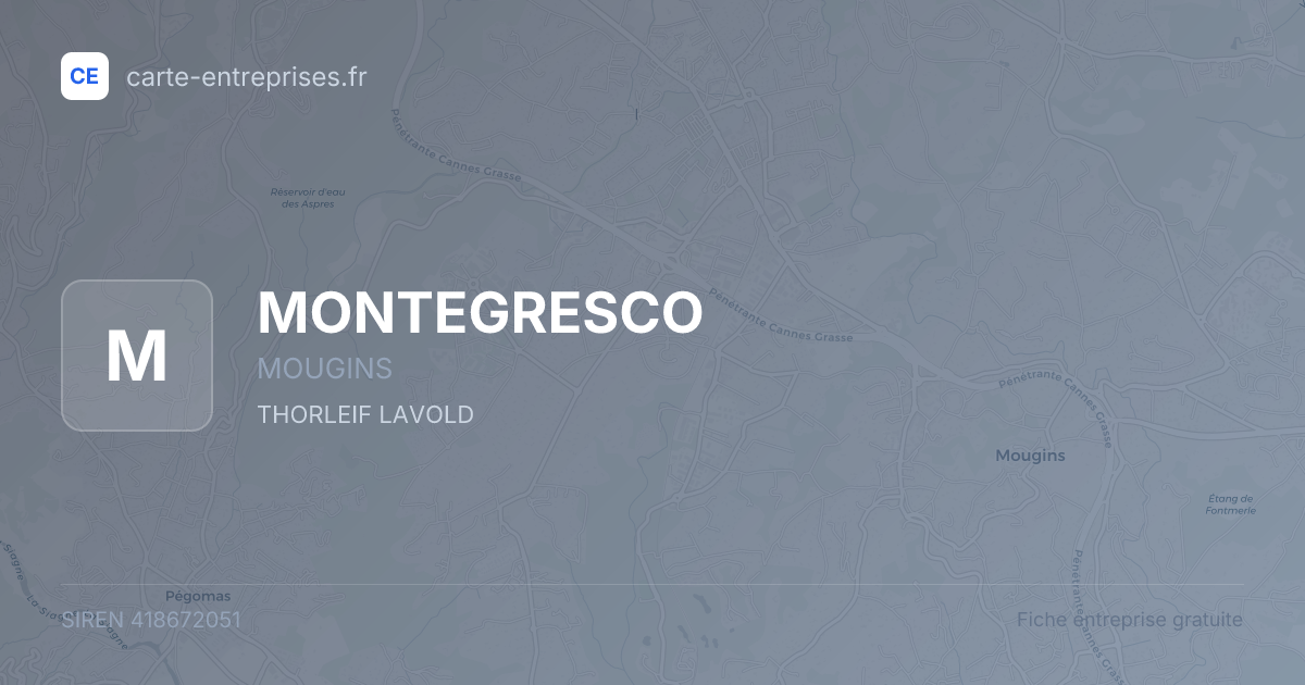 MONTEGRESCO — 418672051 — fiche entreprise