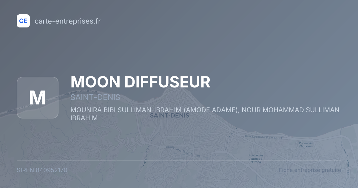 MOON DIFFUSEUR — 840952170 — fiche entreprise