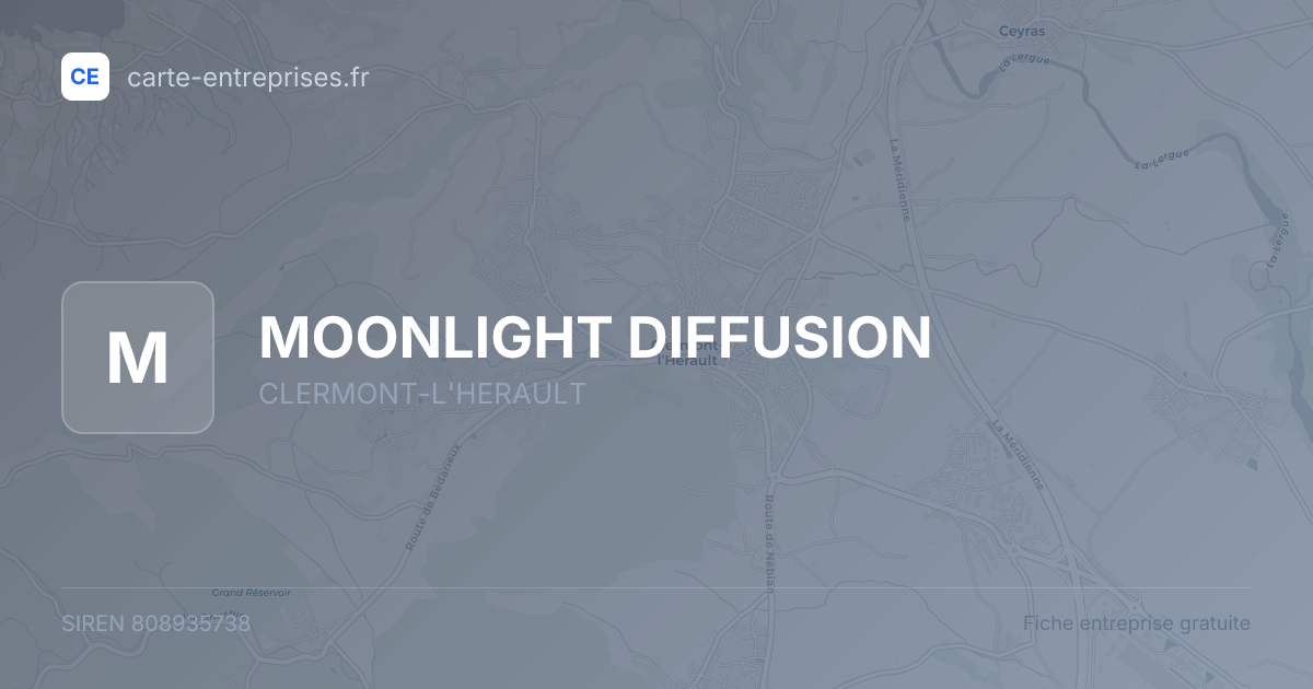 MOONLIGHT DIFFUSION — 808935738 — fiche entreprise
