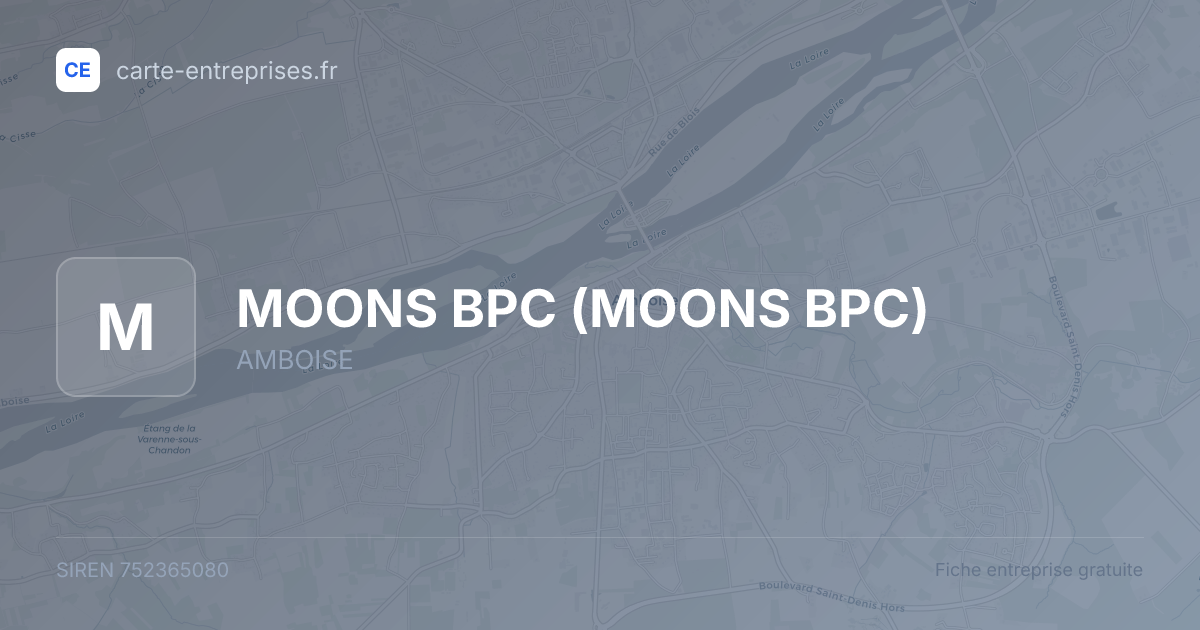 MOONS BPC — 752365080 — fiche entreprise