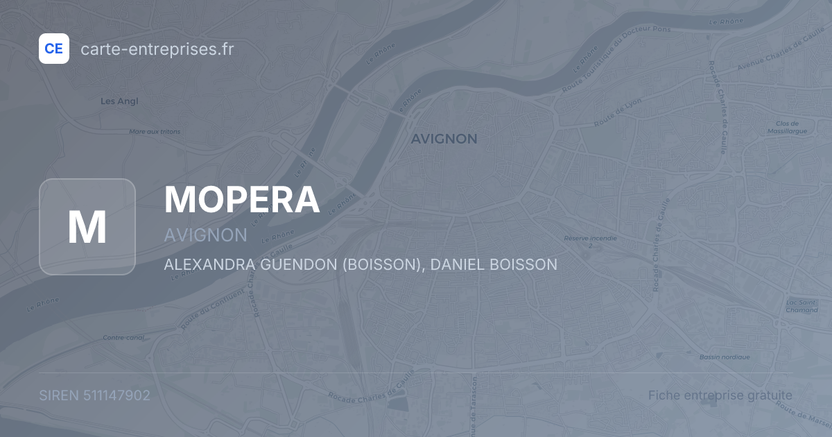 MOPERA — 511147902 — fiche entreprise