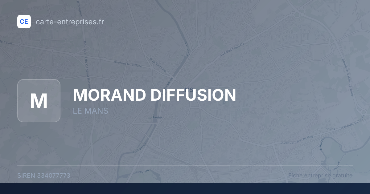 MORAND DIFFUSION — 334077773 — fiche entreprise