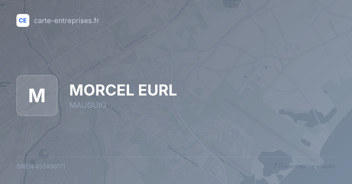 MORCEL EURL — 452499171 — fiche entreprise
