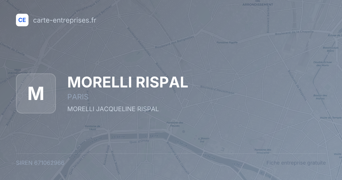 MORELLI RISPAL — 671062966 — fiche entreprise
