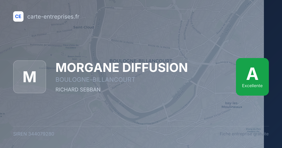 MORGANE DIFFUSION — 344079280 — fiche entreprise