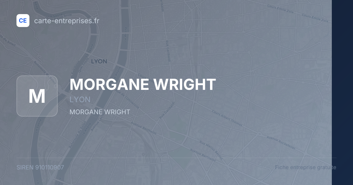 MORGANE WRIGHT — 910110907 — fiche entreprise