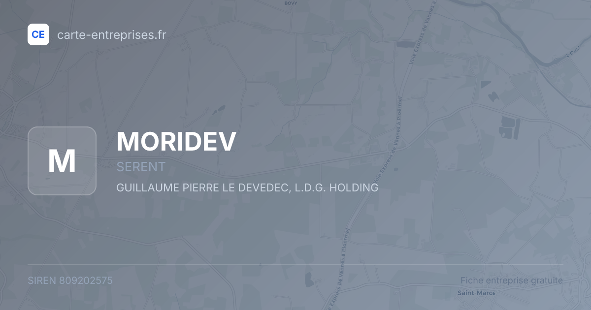 MORIDEV — 809202575 — fiche entreprise