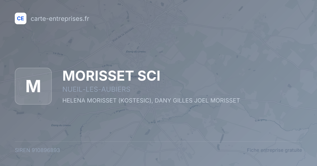 MORISSET SCI — 910896893 — fiche entreprise