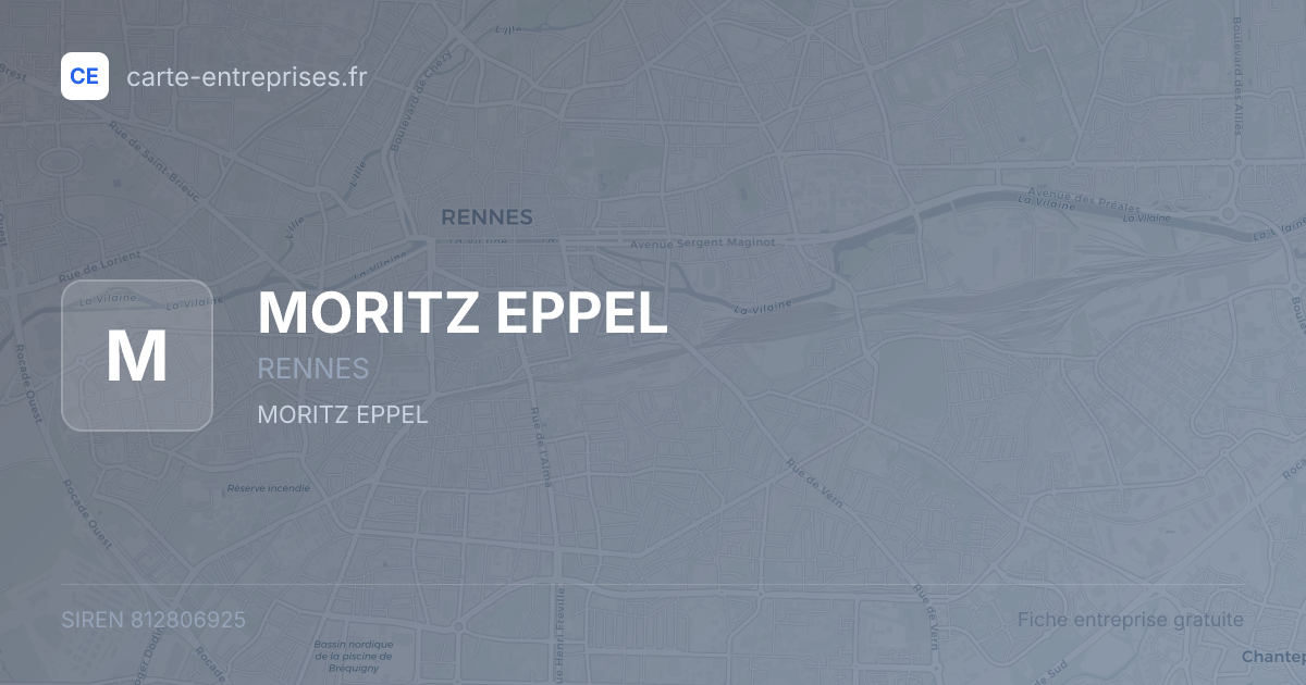 MORITZ EPPEL — 812806925 — fiche entreprise