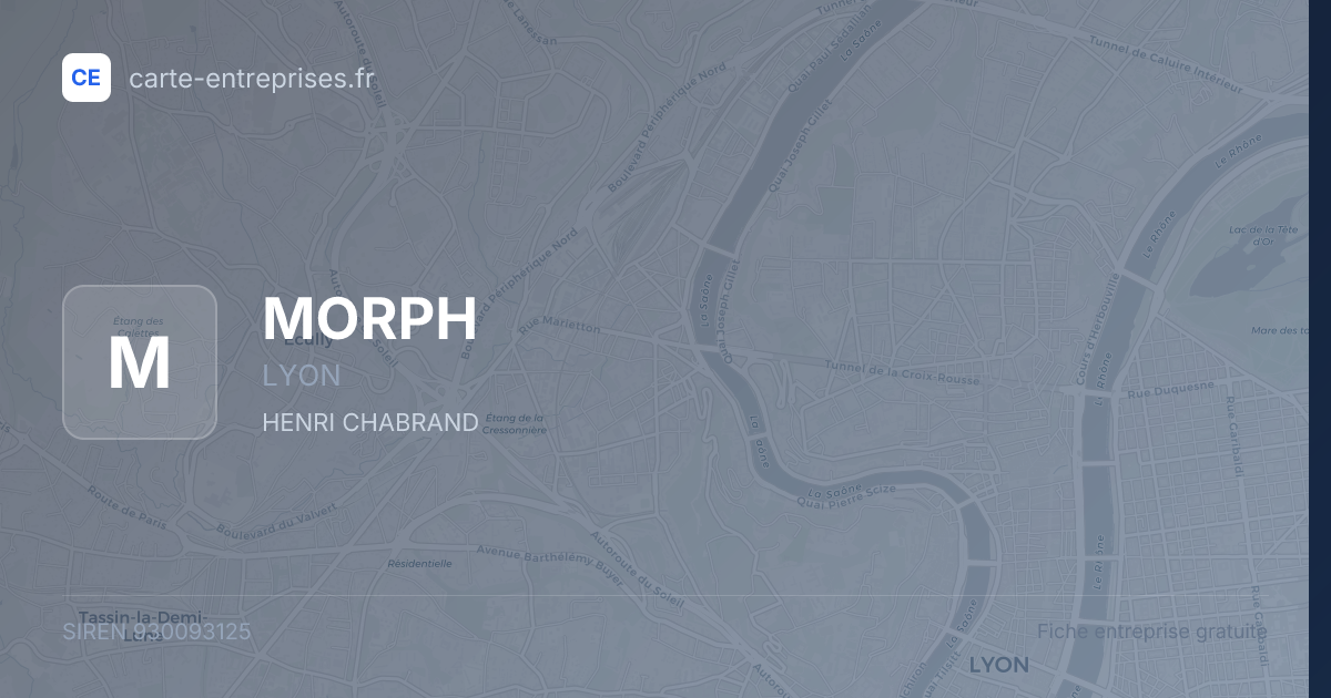 MORPH — 930093125 — fiche entreprise