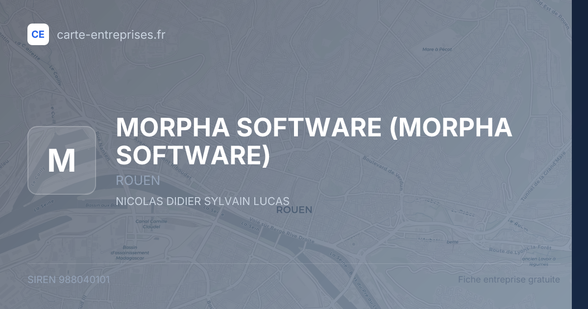 MORPHA SOFTWARE — 988040101 — fiche entreprise