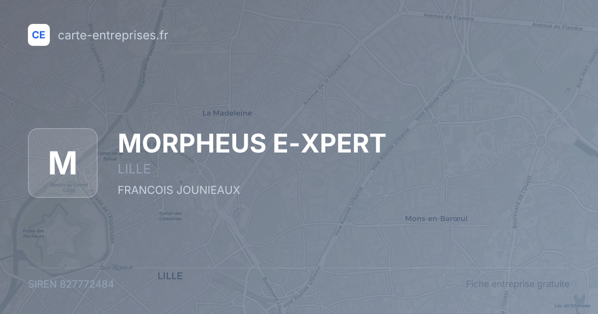 MORPHEUS E-XPERT — 827772484 — fiche entreprise