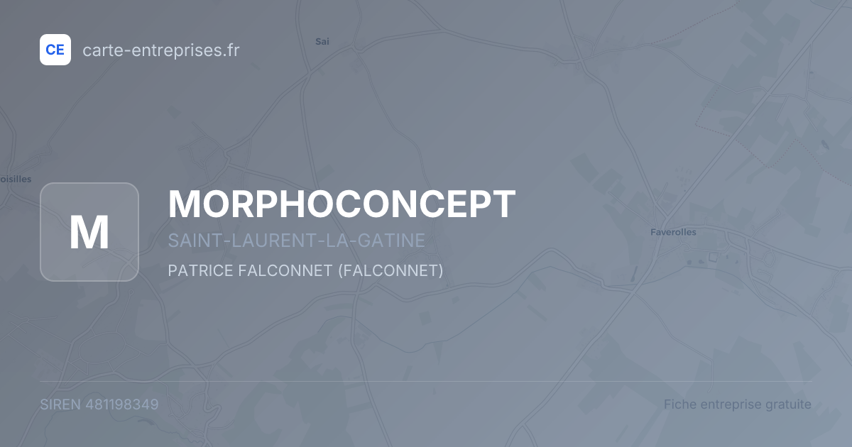 MORPHOCONCEPT — 481198349 — fiche entreprise