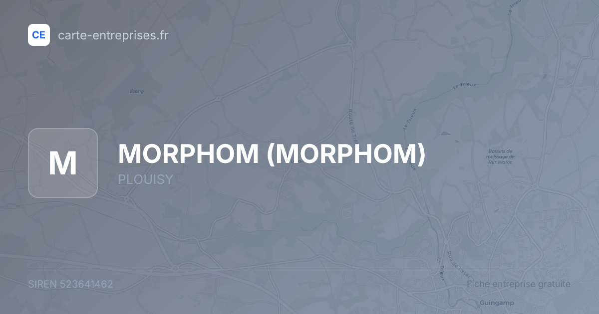 MORPHOM — 523641462 — fiche entreprise