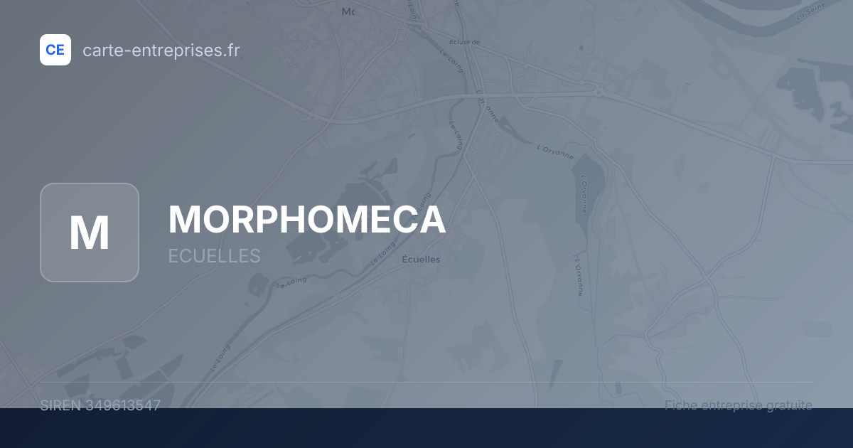 MORPHOMECA — 349613547 — fiche entreprise
