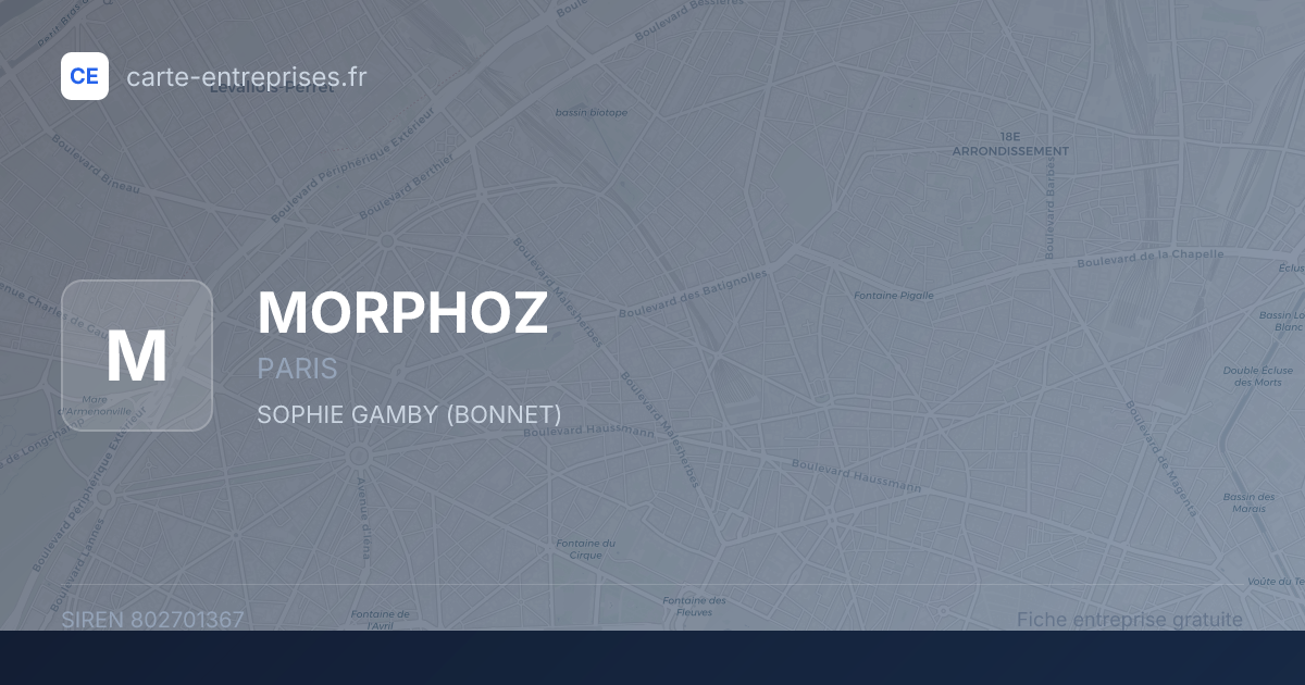 MORPHOZ — 802701367 — fiche entreprise