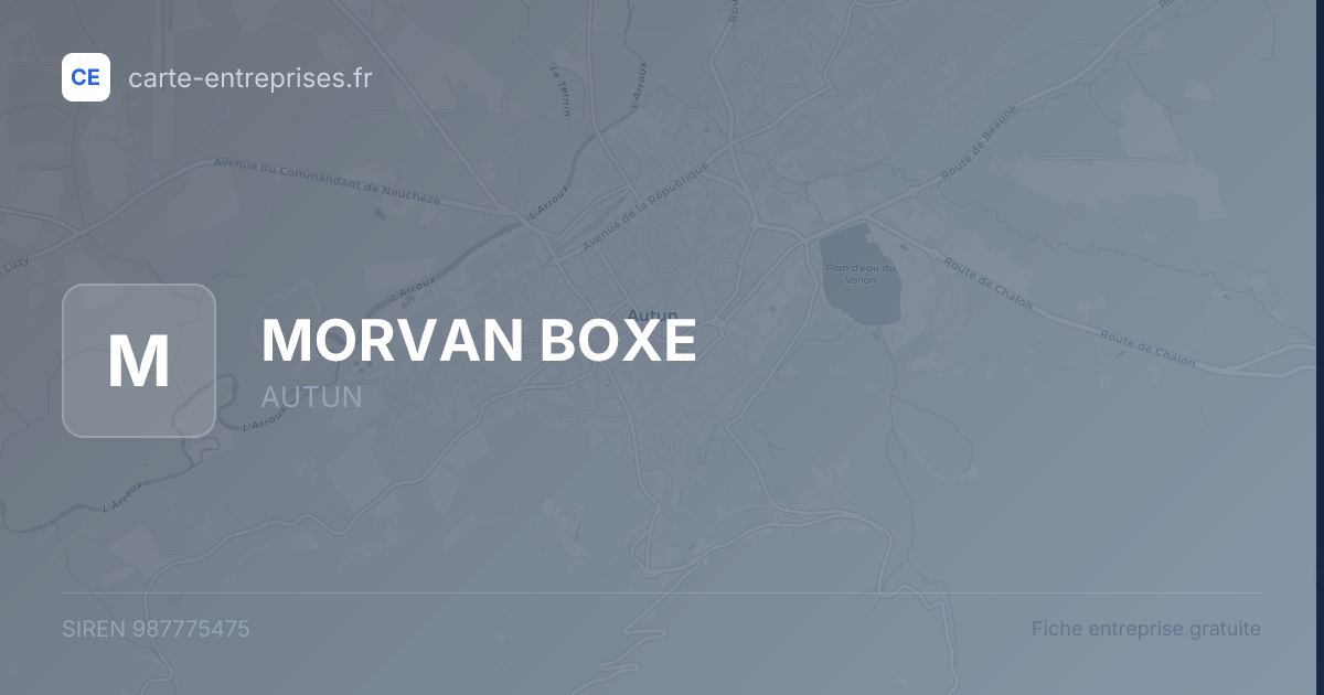 MORVAN BOXE — 987775475 — fiche entreprise