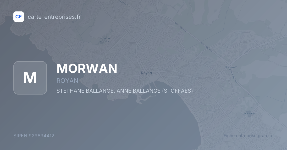MORWAN — 929694412 — fiche entreprise