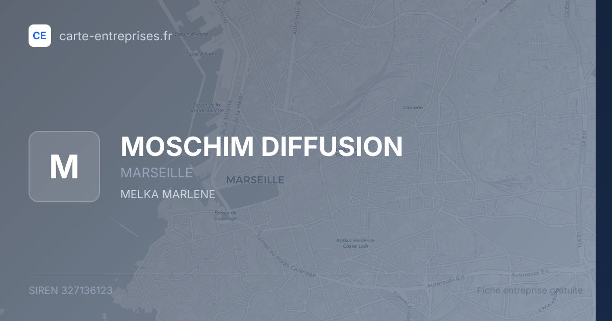 MOSCHIM DIFFUSION — 327136123 — fiche entreprise