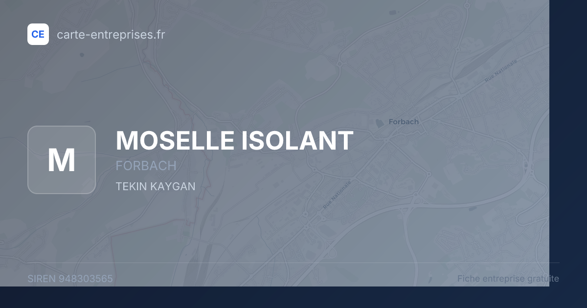 MOSELLE ISOLANT — 948303565 — fiche entreprise