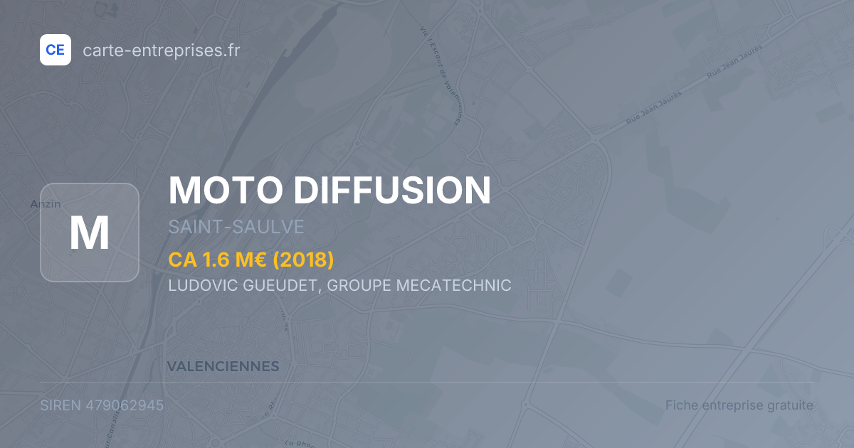 MOTO DIFFUSION — 479062945 — fiche entreprise