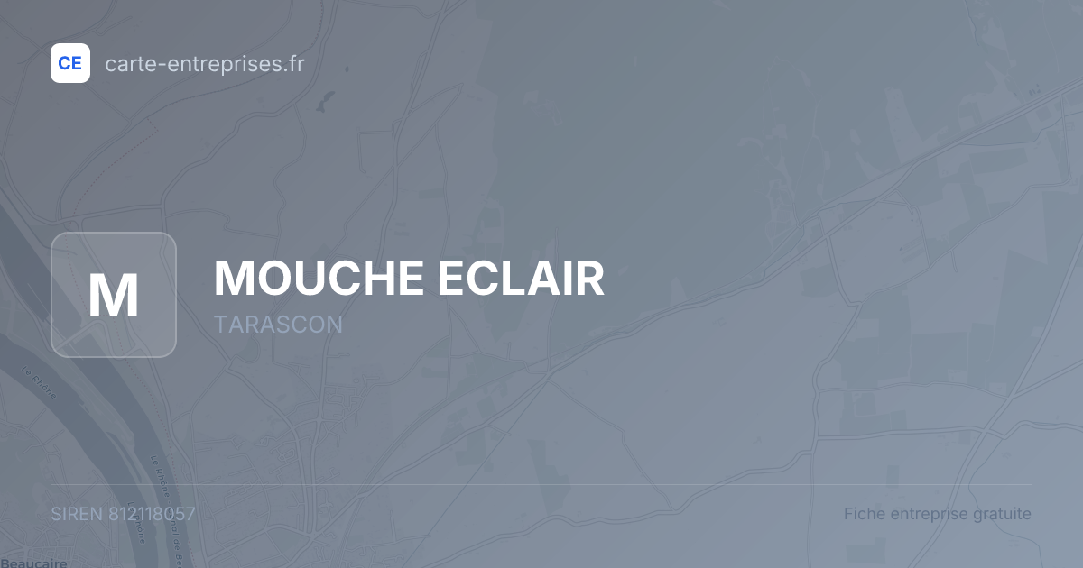MOUCHE ECLAIR — 812118057 — fiche entreprise