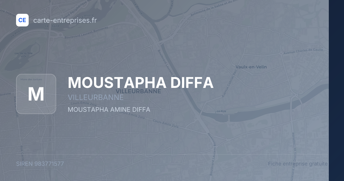 MOUSTAPHA DIFFA — 983771577 — fiche entreprise