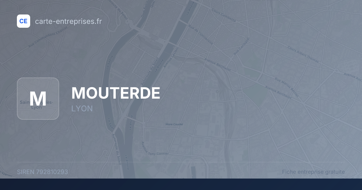 MOUTERDE — 792810293 — fiche entreprise