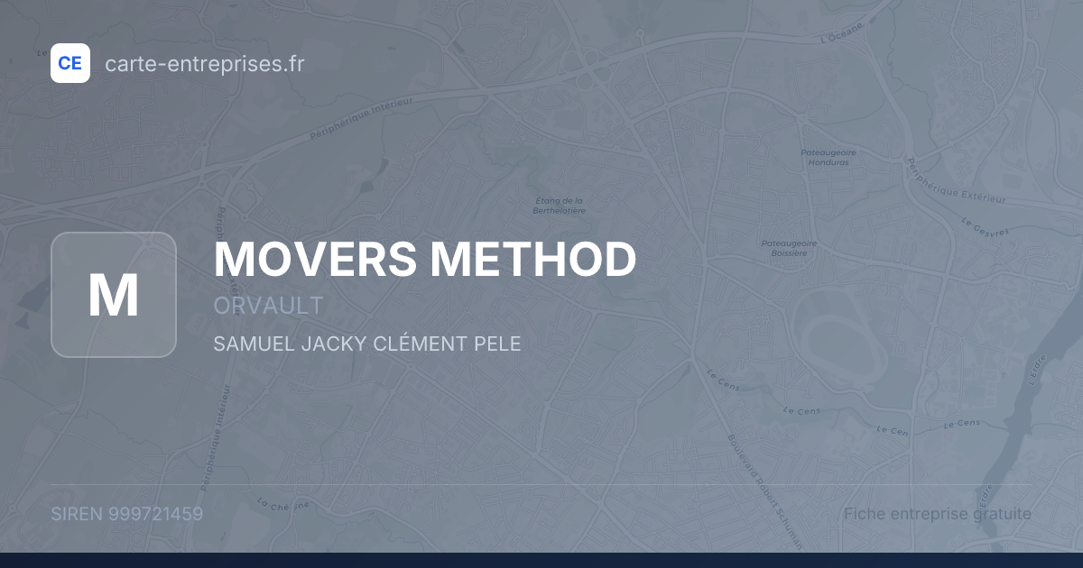 MOVERS METHOD — 999721459 — fiche entreprise