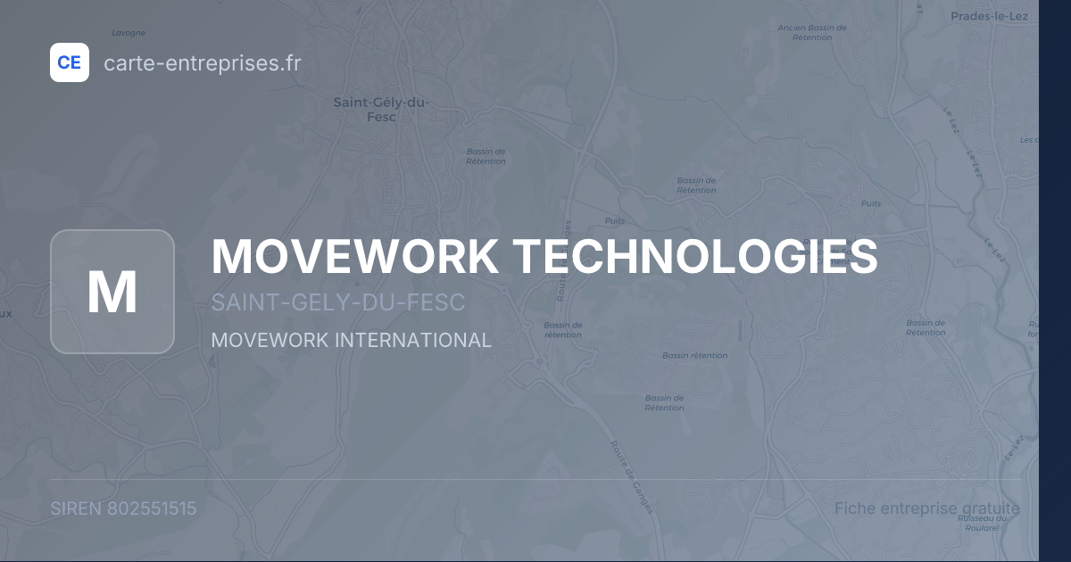 MOVEWORK TECHNOLOGIES — 802551515 — fiche entreprise