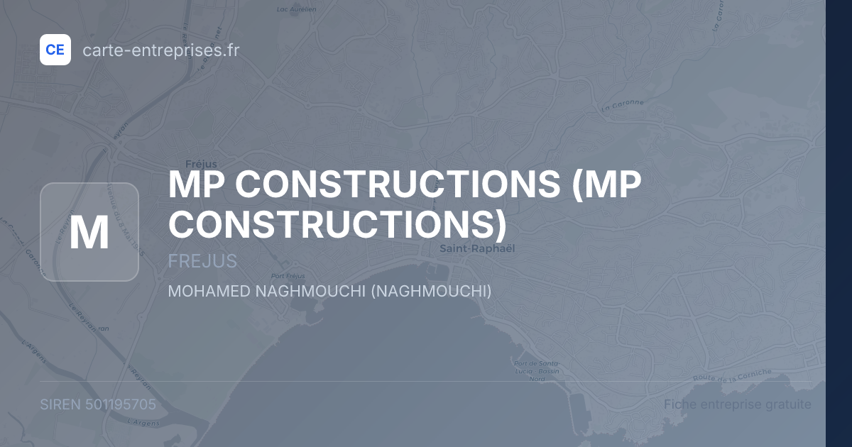 MP CONSTRUCTIONS — 501195705 — fiche entreprise