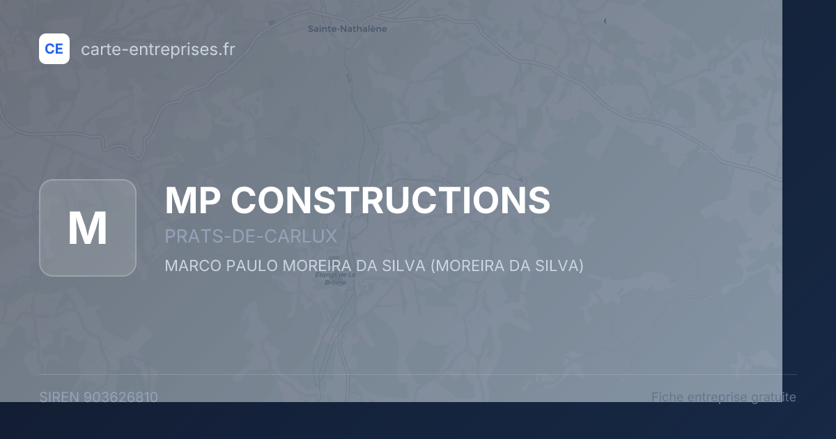 MP CONSTRUCTIONS — 903626810 — fiche entreprise