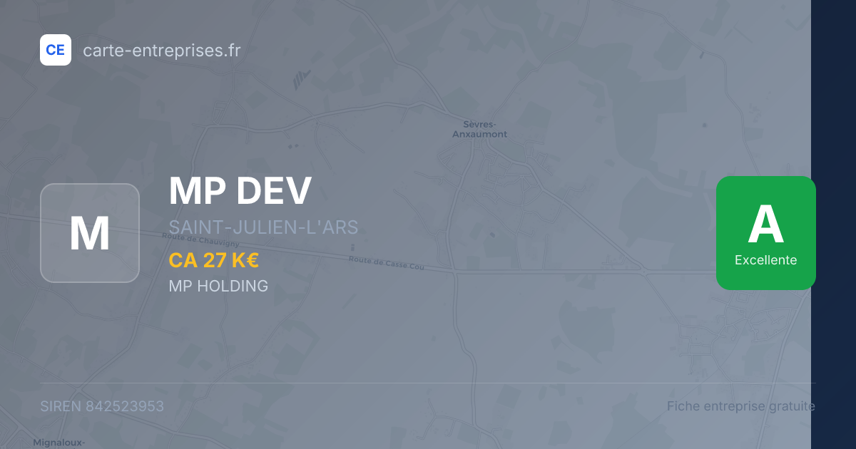 MP DEV — 842523953 — fiche entreprise