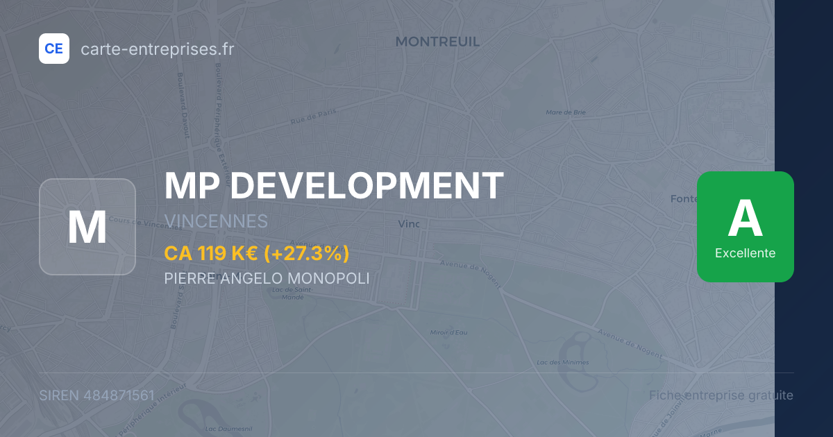 MP DEVELOPMENT — 484871561 — fiche entreprise