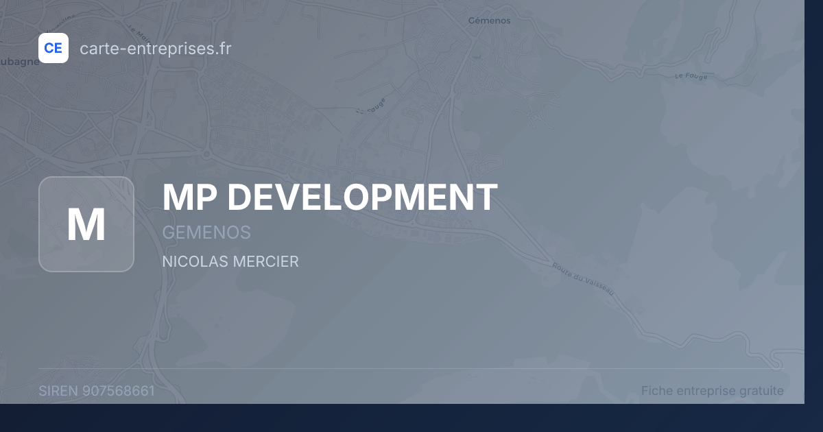 MP DEVELOPMENT — 907568661 — fiche entreprise