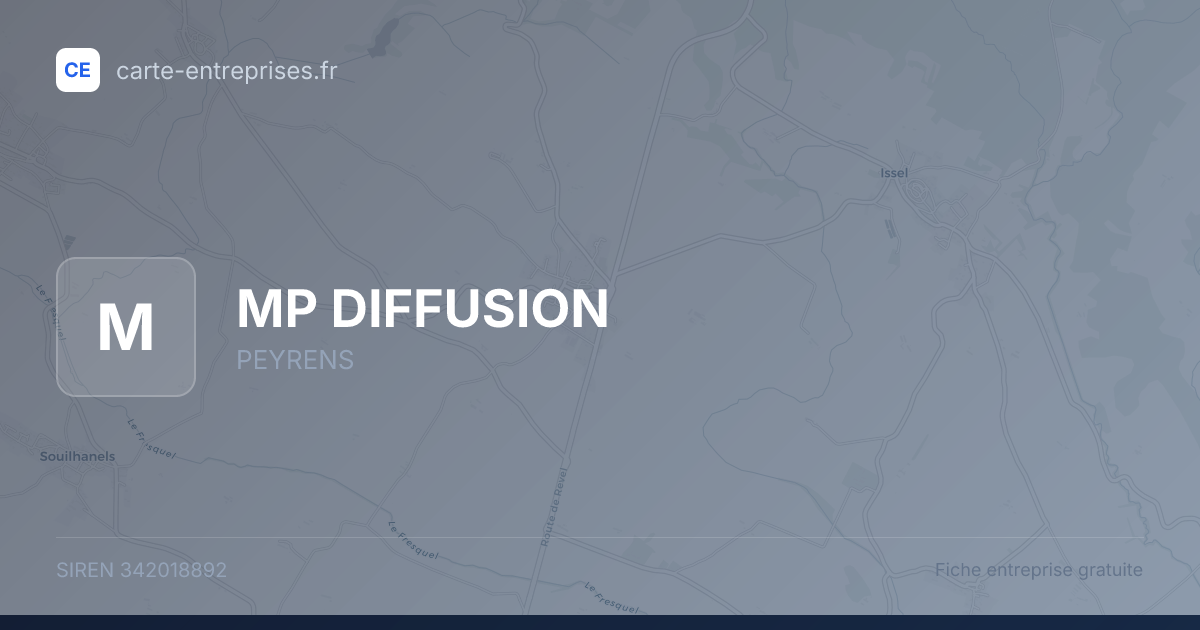 MP DIFFUSION — 342018892 — fiche entreprise