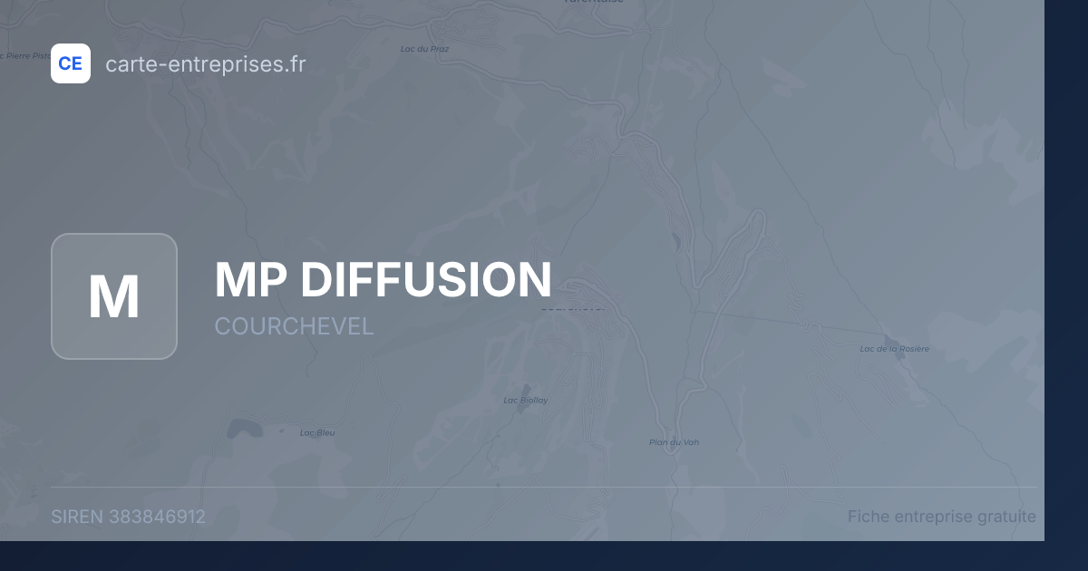MP DIFFUSION — 383846912 — fiche entreprise