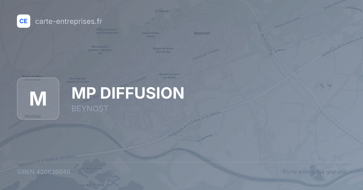 MP DIFFUSION — 420626640 — fiche entreprise