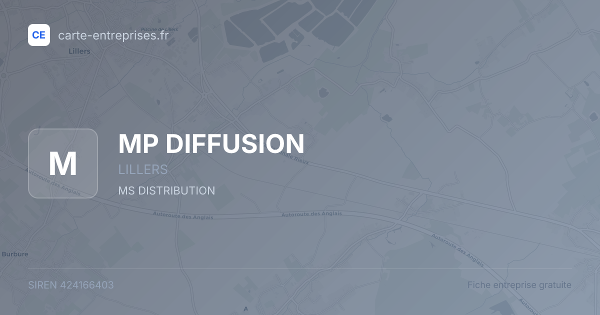 MP DIFFUSION — 424166403 — fiche entreprise