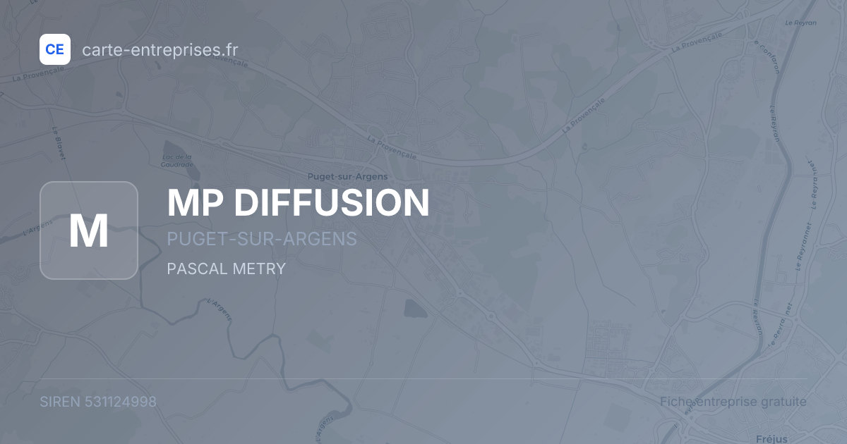 MP DIFFUSION — 531124998 — fiche entreprise