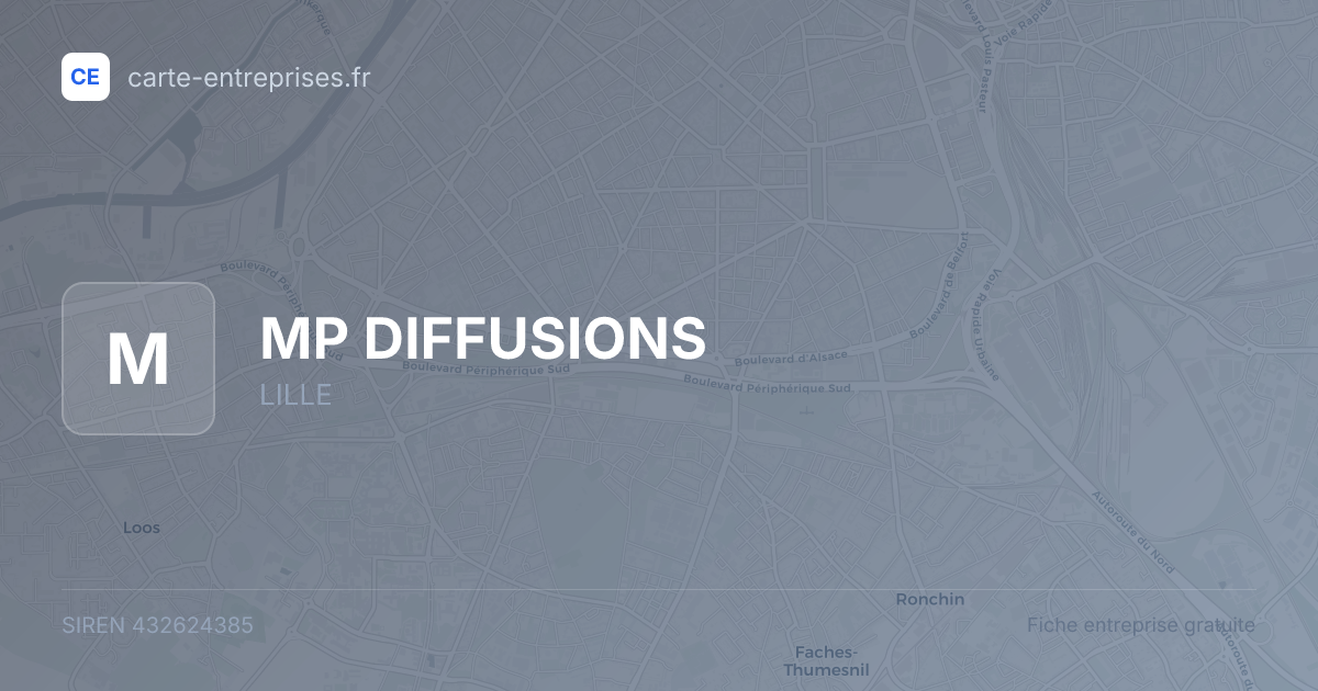 MP DIFFUSIONS — 432624385 — fiche entreprise